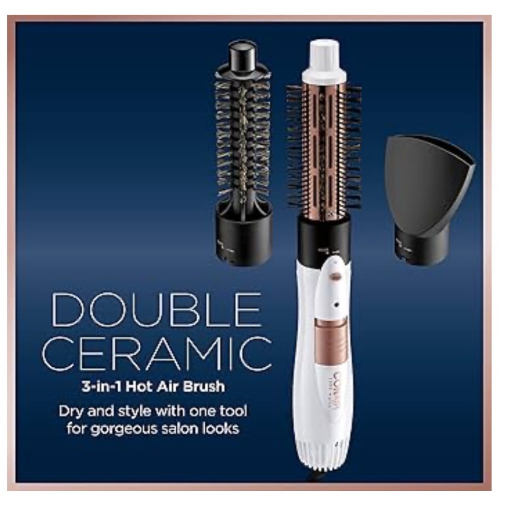 Conair Double Ceramic 3-in-1 Hot Air Brush, Dry as You Style accepting offers